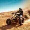 Quad biking adventures in a safari desert